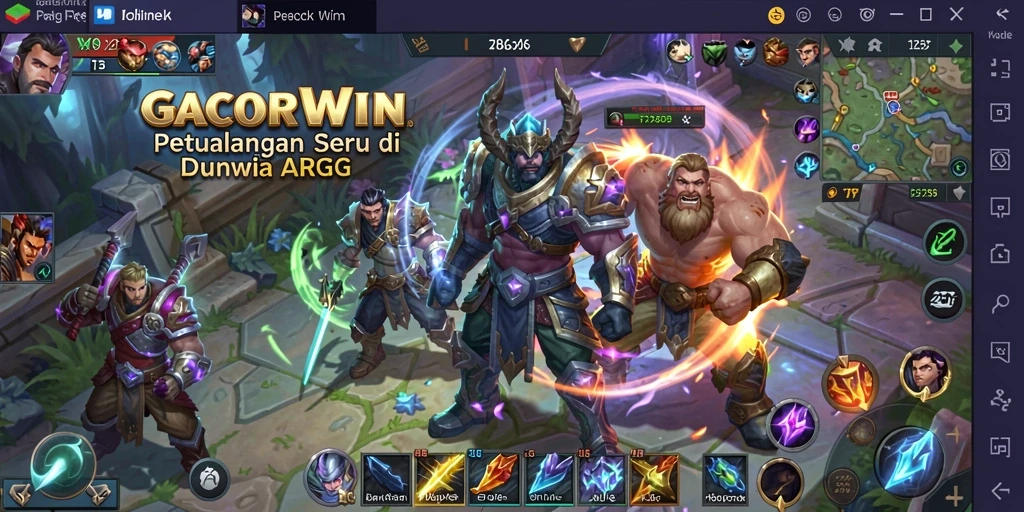 Screenshot GACORWIN menampilkan aksi seru dalam pertarungan ARPG.