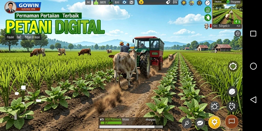 Gameplay menarik GOWIN dalam dunia pertanian yang menawan.