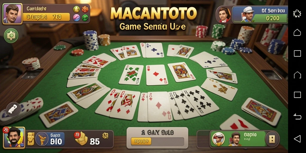 Screenshot gameplay Gaple yang seru di MACANTOTO.