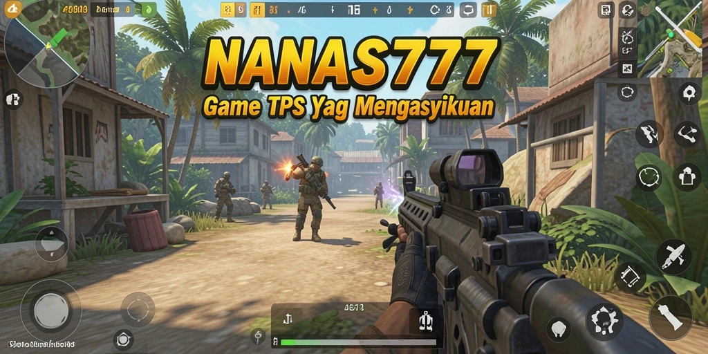 Screenshot NANAS777 menampilkan aksi seru dalam gameplay TPS.