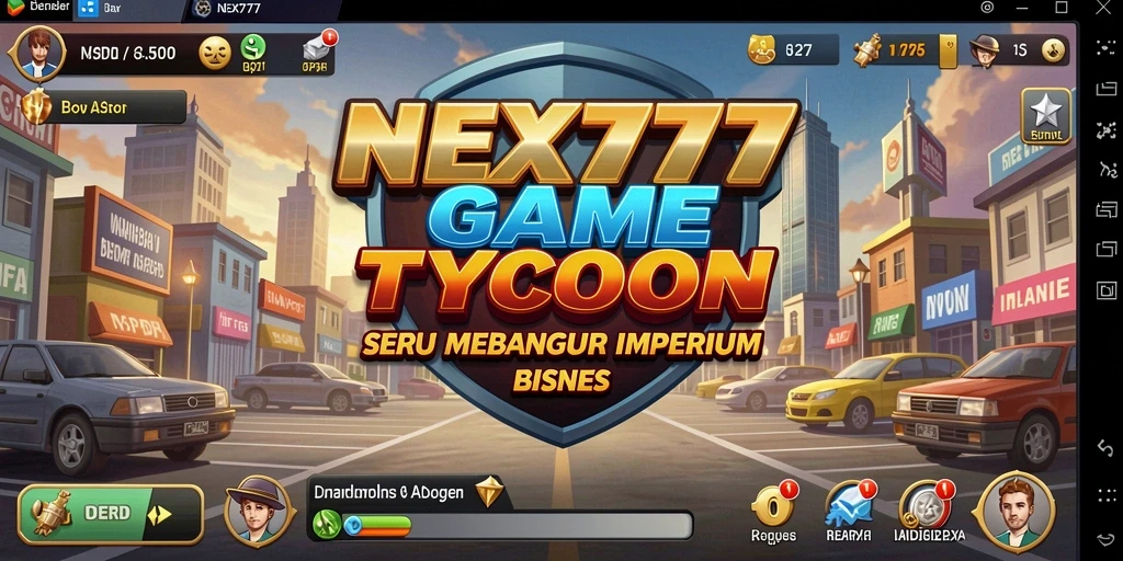 Tampilan gameplay NEX777 yang menarik dan strategis dalam membangun bisnis.