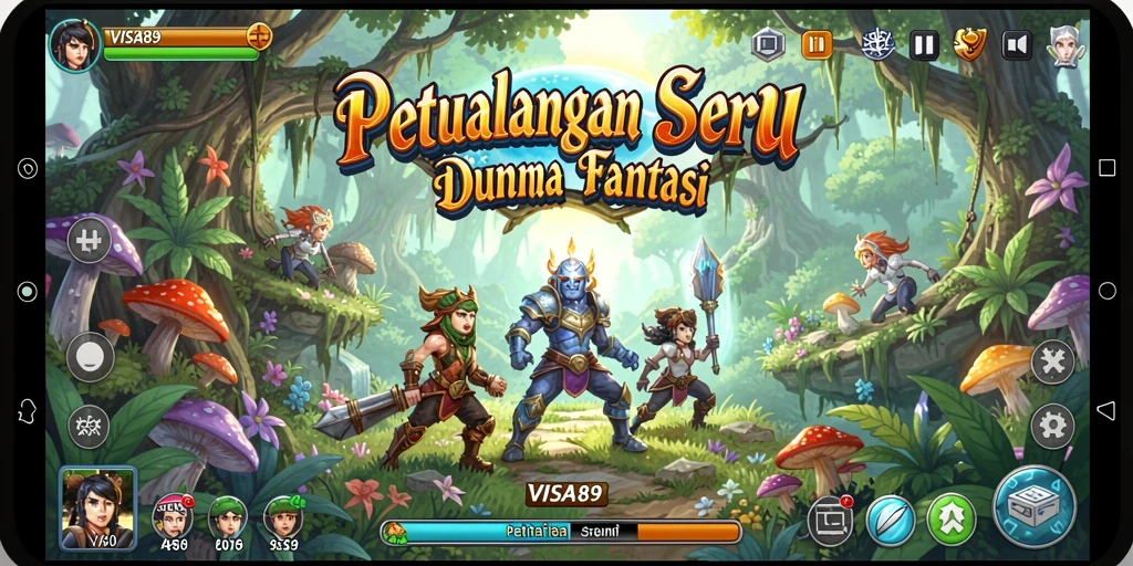 Tampilan utama gameplay <strong>VISA89</strong> yang penuh aksi petualangan.