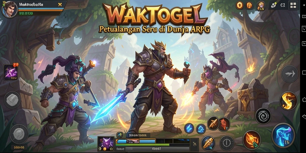 Screenshot gameplay WAKTOGEL menampilkan aksi pertempuran yang mendebarkan.